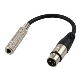 6.3 mm Dişi Jaktan Canon XLR Erkek Jak'a 20 cm Kablo